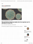 Research paper thumbnail of The coronavirus looks less deadly than first reported, but it’s definitely not ‘just a flu’