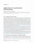 Research paper thumbnail of Applications of cyanobacteria in biomedicine