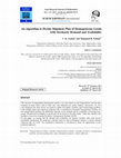 Research paper thumbnail of An Algorithm to Decide Shipment Plan of Homogeneous Goods with Stochastic Demand and Availability