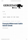 Research paper thumbnail of François Mitterrand: Sakin Gücün İzinde