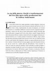 Research paper thumbnail of La via della musica. Rischi e trasformazioni del live film opera nelle produzioni Rai di Andrea Andermann