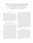 Research paper thumbnail of Voss, B. L., A. W. Kwock, C. Y. Yu, L. Gong-Guy, A. Bray, M. S. Kane, and R. Allen. 2013. “Market Street Chinatown Archaeology Project: Ten Years of Community-based, Collaborative Research on San Jose’s Historic Chinese Community.”