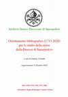 Research paper thumbnail of Orientamento bibliografico (1713-2020) per lo studio della storia della Diocesi di Sansepolcro