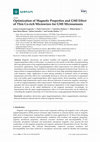 Research paper thumbnail of Optimization of Magnetic Properties and GMI Effect of Thin Co-rich Microwires for GMI Microsensors