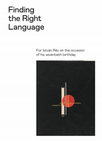 Research paper thumbnail of Finding the Right Language: For István Rév on the occasion of his seventieth birthday