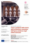 Research paper thumbnail of Temi e problemi della storia dell’architettura veneziana dell’epoca moderna negli ultimi vent’anni