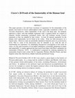 Research paper thumbnail of Cicero's 28 Proofs of the Immortality of the Human Soul