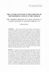 Research paper thumbnail of "The Actors Involved in the Exercise of the Prophetic Office in the Church: The Common Message of Lumen Gentium 12, Lumen Gentium 25, and Dei Verbum 7-10," Studia Canonica 53 (2019), 127-164