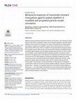 Research paper thumbnail of Behavioral response of insecticide-resistant mosquitoes against spatial repellent: A modified self-propelled particle model simulation