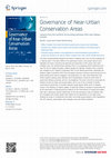 Research paper thumbnail of Governance of Near-Urban Conservation Areas:
Lessons from the Conflicts Surrounding Gatineau Park near Ottawa, Canada