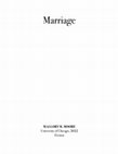 Research paper thumbnail of Marriage