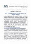 Research paper thumbnail of Les "médias", agents conservateurs de l'ordre social ?