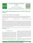 Research paper thumbnail of Energy market liberalisation in Greece: Structures, policy and prospects