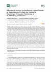 Research paper thumbnail of Educational Services for Intellectual Capital Growth or Transmission of Culture for Transfer of Knowledge-Consumer Satisfaction at St. Petersburg Universities