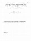 Research paper thumbnail of Listado de palabras en posición de rima - Anejo al Repertorio métrico de la poesía cancioneril castellana del siglo XV. Alcalá de Henares: Universidad de Alcalá de Henares, 1998.