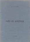 Research paper thumbnail of Nido de antófora [Zafra, 1988]