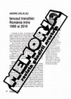 Research paper thumbnail of Ianusul tranziției: România între 1989 și 2019