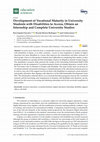 Research paper thumbnail of Development of Vocational Maturity in University Students with Disabilities to Access, Obtain an Internship and Complete University Studies