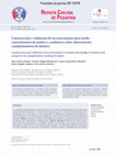 Research paper thumbnail of Validación de un instrumento para medir conocimientos de cuidadores en alimentación complementaria