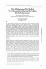 Research paper thumbnail of Hz. Muhammed’in Siyâsî Tecrübesinden Hareketle İslam Devleti Kavramı.pdf