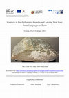 Research paper thumbnail of E-CONFERENCE: Contacts in Pre-Hellenistic Anatolia and Ancient Near East