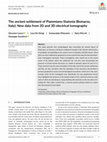 Research paper thumbnail of The ancient settlement of Piammiano-Statonia (Bomarzo, Italy): New data from 2D and 3D electrical tomography