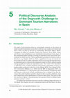 Research paper thumbnail of Political Discourse Analysis of the Degrowth Challenge to Dominant Tourism Narratives in Spain (1st and last pages)