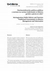 Research paper thumbnail of Patrimonialización políticas públicas y turismo: las cocinas tradicionales en México, gestión y puesta en valor.