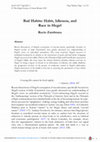 Research paper thumbnail of "Bad Habits: Habit, Idleness, and Race in Hegel"