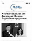 Research paper thumbnail of New directions in the deepening Chinese Argentine engagement Evan Ellis