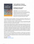 Research paper thumbnail of Maroy, C. (2021). L’école québécoise à l’épreuve de la gestion axée sur les résultats. Sociologie de la mise en œuvre d’une politique néo-libérale Sainte-Foy: Presses de l'Université Laval.