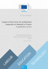 Research paper thumbnail of Impact of the Covid-19 confinement measures on telework in France - A qualitative survey