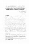 Research paper thumbnail of Siyasi ve Politik İstikrarsızlıkların Uluslararası Ticarete Etkisi 1984-2015 Dönemi Türkiye Uygulaması