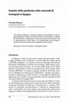 Research paper thumbnail of Impatto della pandemia sulle comunità di immigrati in Spagna