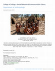 Research paper thumbnail of College of DuPage: Anthropology 1100 - Cultural Anthropology Syllabus