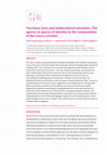 Research paper thumbnail of TERRITORY (IES) AND MULTICULTURAL IDENTITIES. THE AGORAS AS SPACES OF IDENTITY IN THE COMMUNITIES OF THE CAUCA CORRIDOR