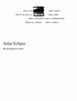 Research paper thumbnail of "Solar Eclipse" in Zoeglossia poem of the week