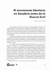 Research paper thumbnail of EL MOVIMIENTO LIBERTARIO EN SANABRIA ANTES DE LA GUERRA CIVIL