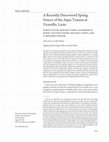 Research paper thumbnail of A Recently Discovered Spring Source of the Aqua Traiana at Vicarello, Lazio Open Access on AJA Online Supplementary Image Gallery on AJA Online