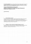 Research paper thumbnail of Teacher training within the context of linguistic competences of pupils with migrant background. Raising teacher language awareness