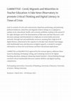 Research paper thumbnail of CoMMiTTEd -Covid, Migrants and Minorities in Teacher Education: A Fake News Observatory to promote Critical Thinking and Digital Literacy in Times of Crisis