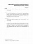 Research paper thumbnail of Algunas apreciaciones sobre la conexión entre heteronimismo, poema y mística Óscar de la Torre