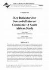 Research paper thumbnail of Key indicators for successful internet commerce: a South African study