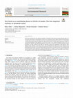 Research paper thumbnail of NO2 levels as a contributing factor to COVID-19 deaths: The first empirical estimate of threshold values