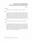 Research paper thumbnail of A chamada nota autobiográfica de Fernando Pessoa de 30 de Março de 1935