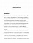 Research paper thumbnail of Conspiracy Theories?