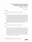 Research paper thumbnail of L'intertestualità emozionale pessoana nell'opera di Antonio Tabucchi: Saudade e desassossego