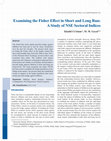 Research paper thumbnail of Examining the Fisher Effect in Short and Long Run: A Study of NSE Sectoral Indices