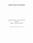 Research paper thumbnail of Liberal Feminism, its critics and some
thinkers