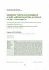 Research paper thumbnail of Assessing Political Knowledge Scales Across Countries: Evidence from Latin America.